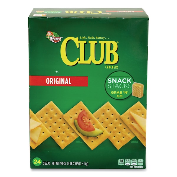 Keebler Original Club Crackers Snack Stacks, 50 oz Box 11123 Zoro
